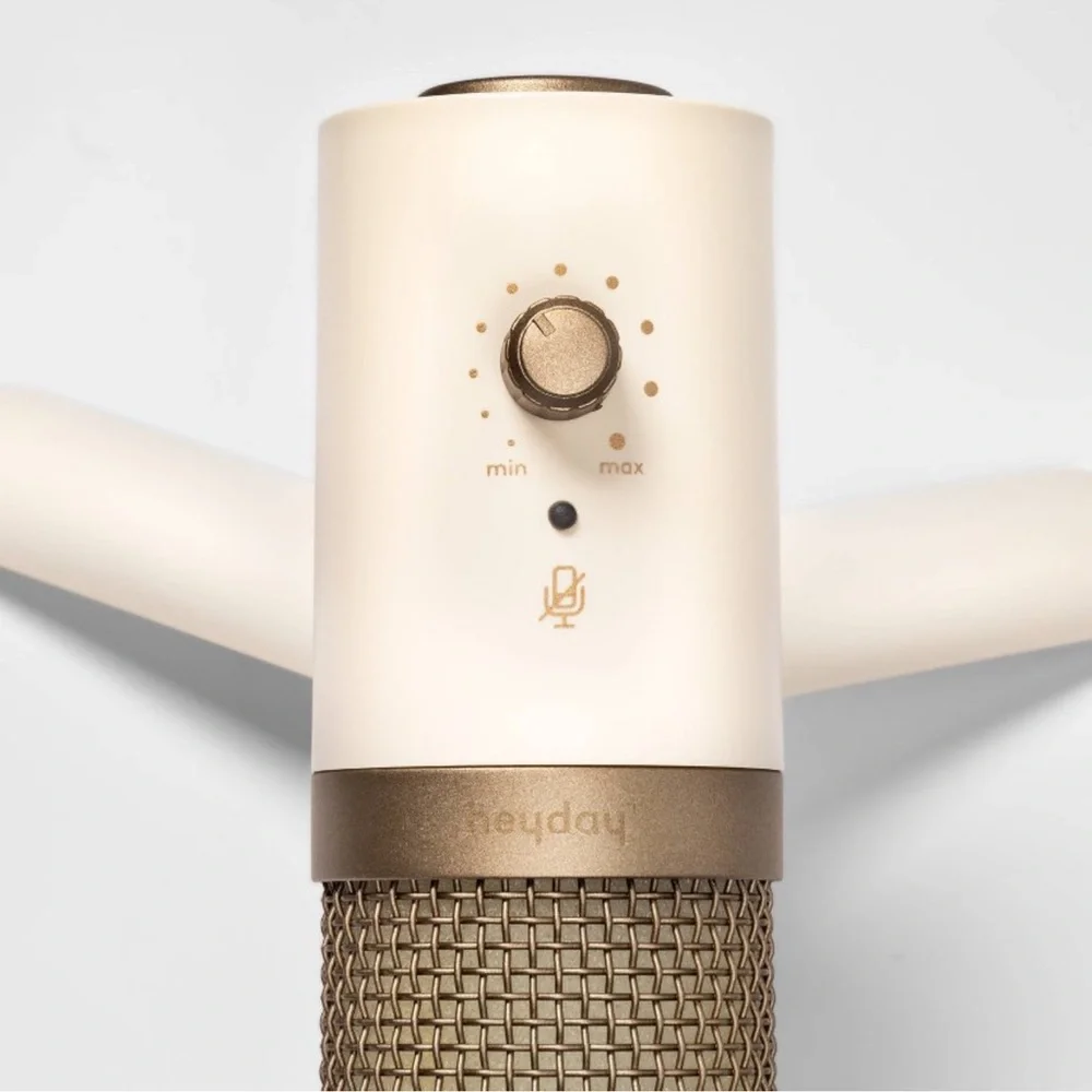 Desktop Microphone - heyday™ Stone White: USB-C Condenser for PC
